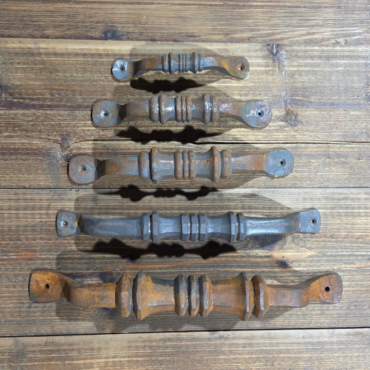 Tudor Revival Iron Cabinet Handle