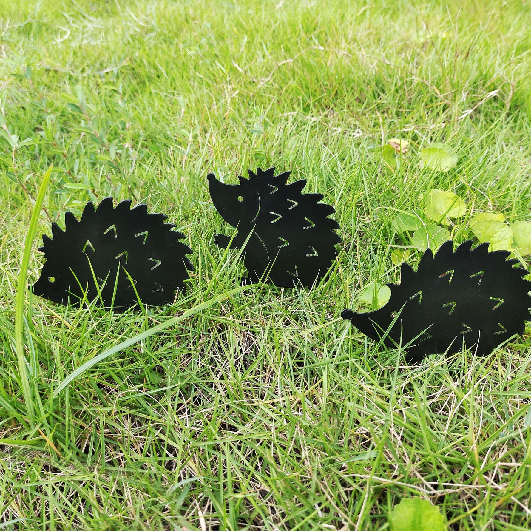 Family of Hedgehogs Yard Stakes