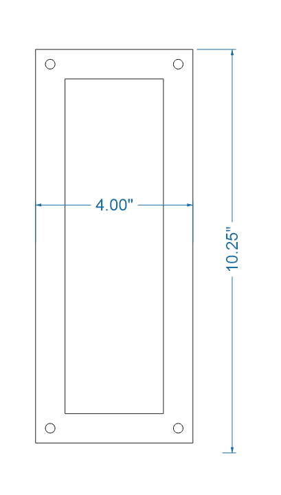 Finnish Folk Ironwork Push Plate