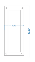 Finnish Folk Ironwork Push Plate