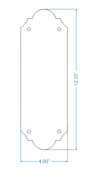 Classic Iron Push Plate