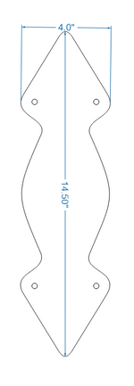 Neo-Classical Iron Push Plate Door Push Plates Push Plate