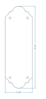 Classic Iron Push Plate