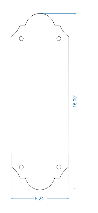 Classic Iron Push Plate