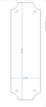 Transitional Iron Push Plate