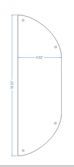Tuscan Iron Push Plate