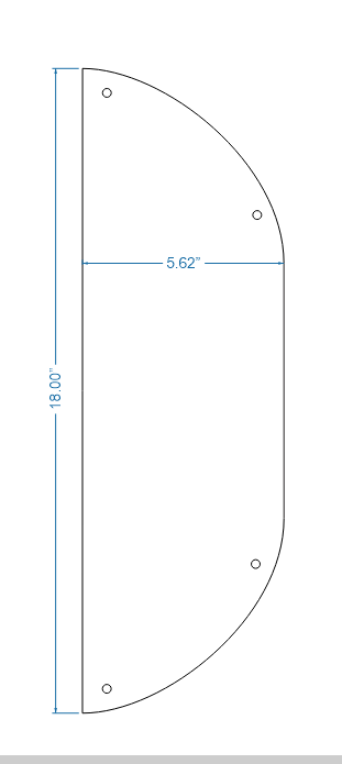Tuscan Iron Push Plate