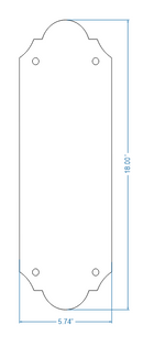 Classic Iron Push Plate