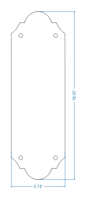 Classic Iron Push Plate