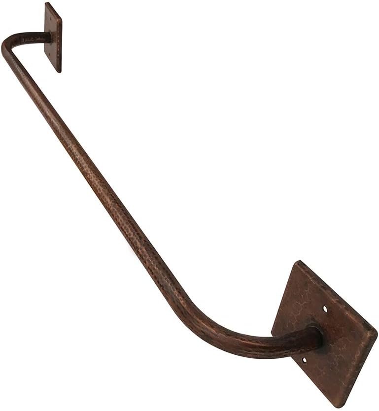 Hand Hammered Copper Towel Bar, Oil Rubbed Bronze Finish Towel Racks Bathroom Set