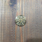 Sunburst Brass Rosette - 1 1/2"