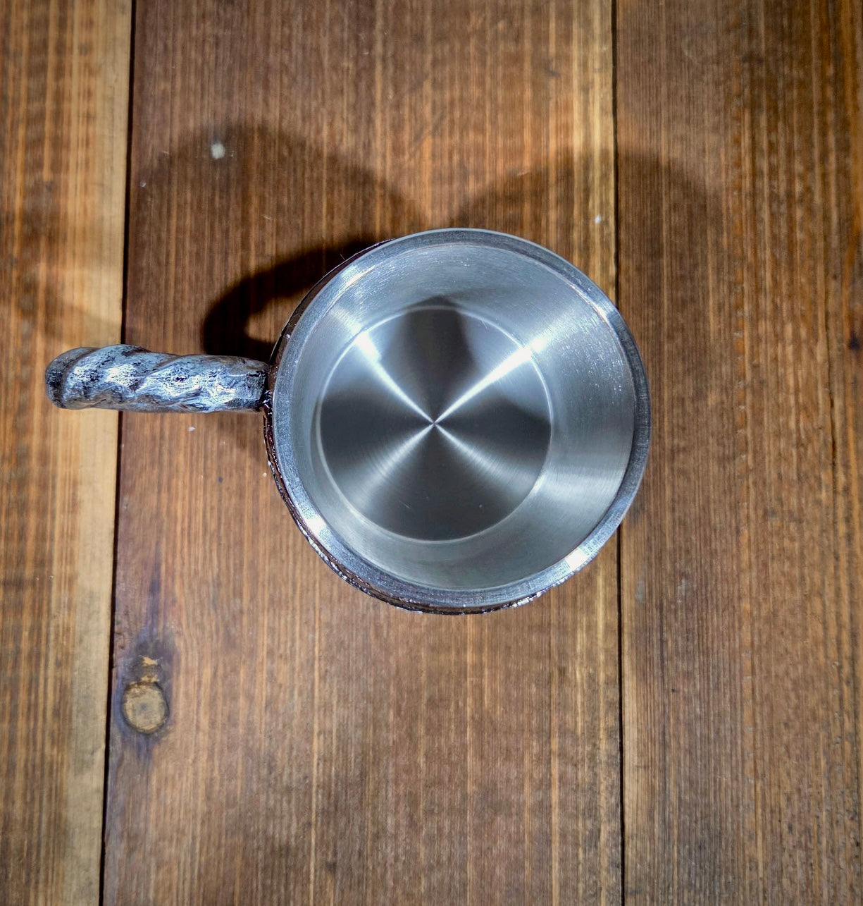 Tan Barrel Drinking Mug