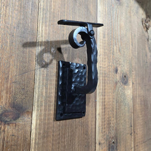 Traditional Tuscan Iron Handrail Bracket - 2" / Left / Raw/Unfinished