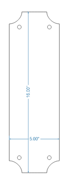 Transitional Iron Push Plate