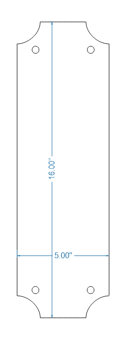 Transitional Iron Push Plate