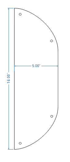 Tuscan Iron Push Plate