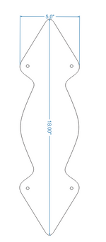 Neo-Classical Iron Push Plate Door Push Plates Push Plate