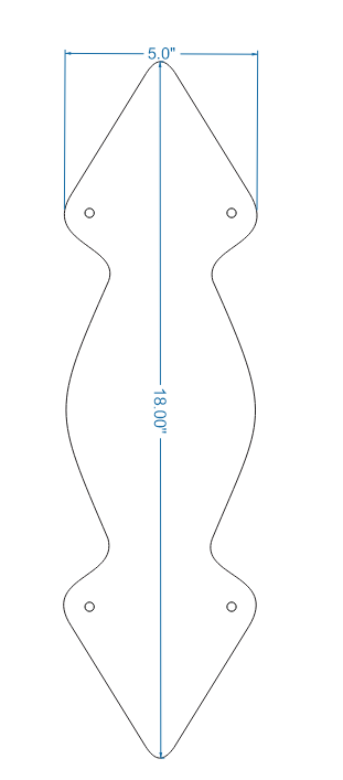 Neo-Classical Iron Push Plate Door Push Plates Push Plate