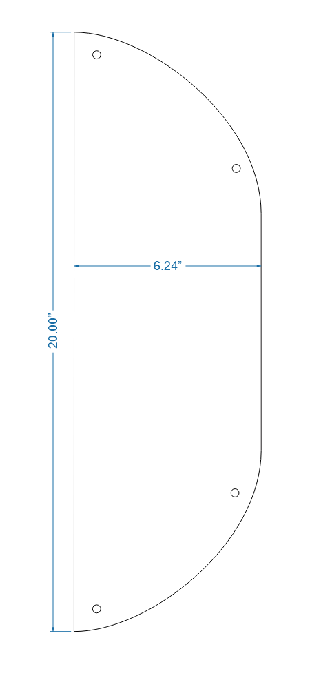 Tuscan Iron Push Plate