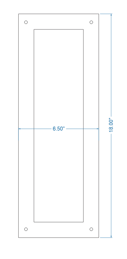 Finnish Folk Ironwork Push Plate