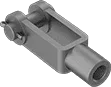 3/4" Threaded Clevis End - Old West Iron
