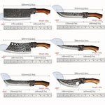 7pcs Professional Stainless Steel Kitchen Knife Set