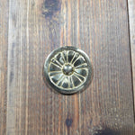 Solid Brass Wagon Wheel Rosette - 2 11/16"