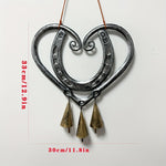 Lucky Horseshoe and Heart Windchime