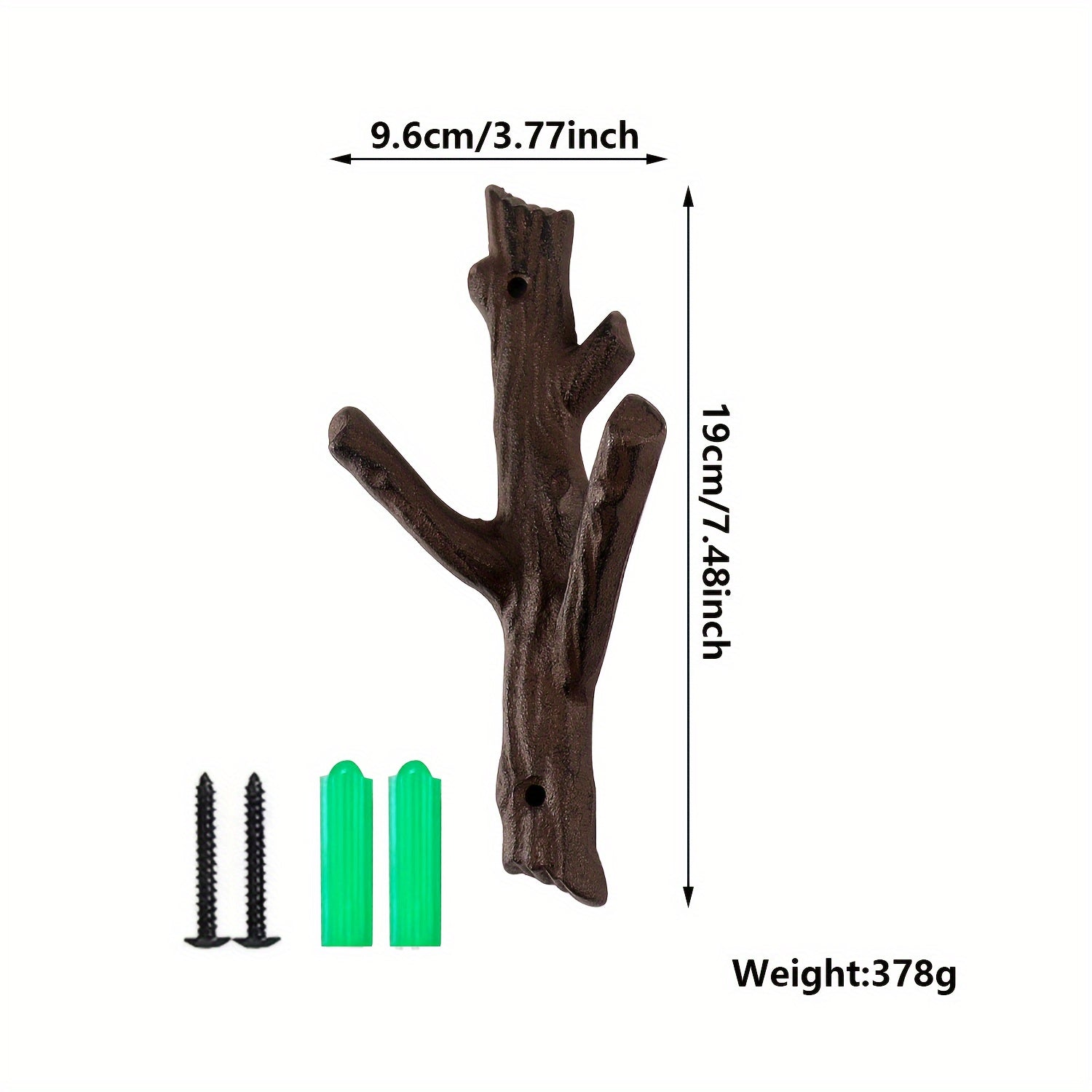 Tree Branch Cast Iron Wall Hooks