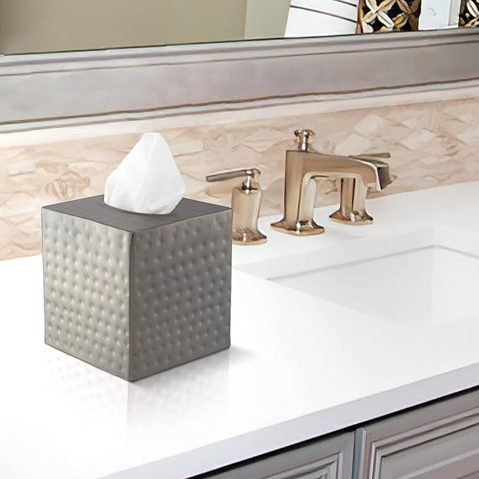 Decorative Hand Hammered Copper Tissue Box Facial Tissue Holders Decor