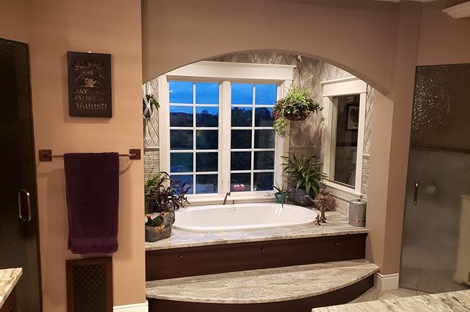 Hand Hammered Copper Towel Bar, Oil Rubbed Bronze Finish Towel Racks Bathroom Set