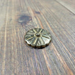 Sunburst Brass Rosette - 1 1/2"