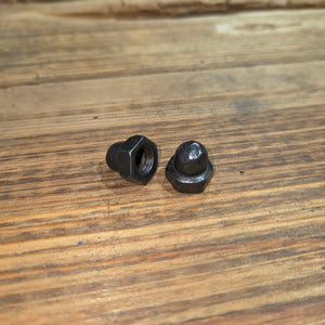 5/16" High Profile Hammered Acorn Nut - Black
