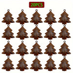 20pcs Rusty Christmas Tree Bells