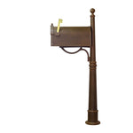 vintage brown mailbox