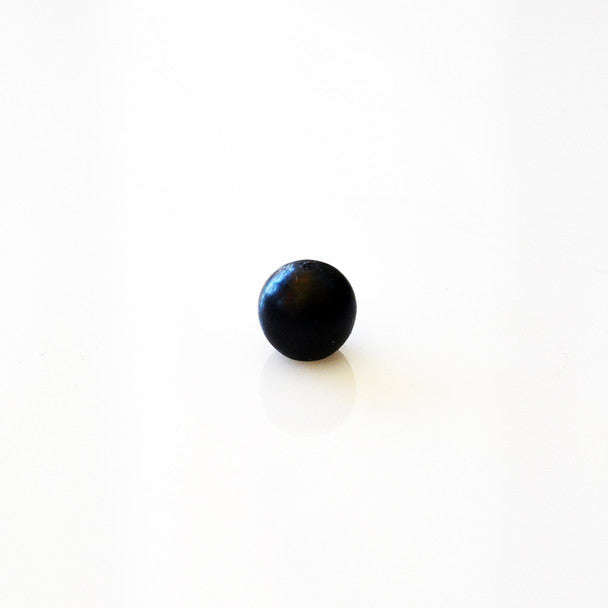 Brass Ball - 3/8" Diameter - Black Finish - Threaded 8-32