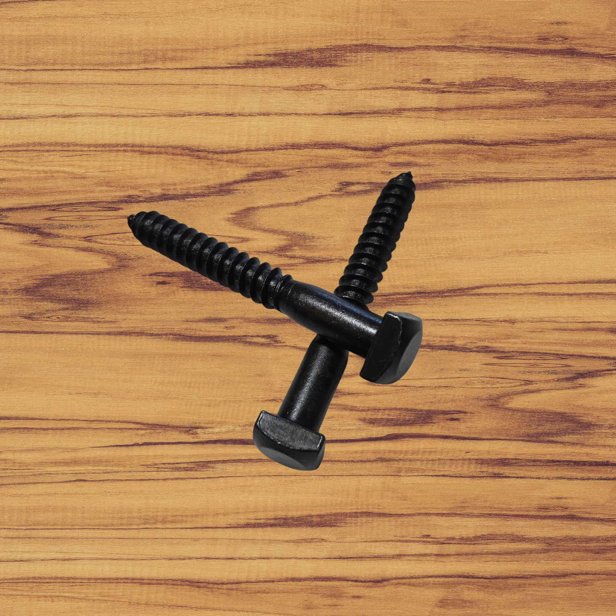 1/2" Dia. Smooth Black Oxide Square Head Lag