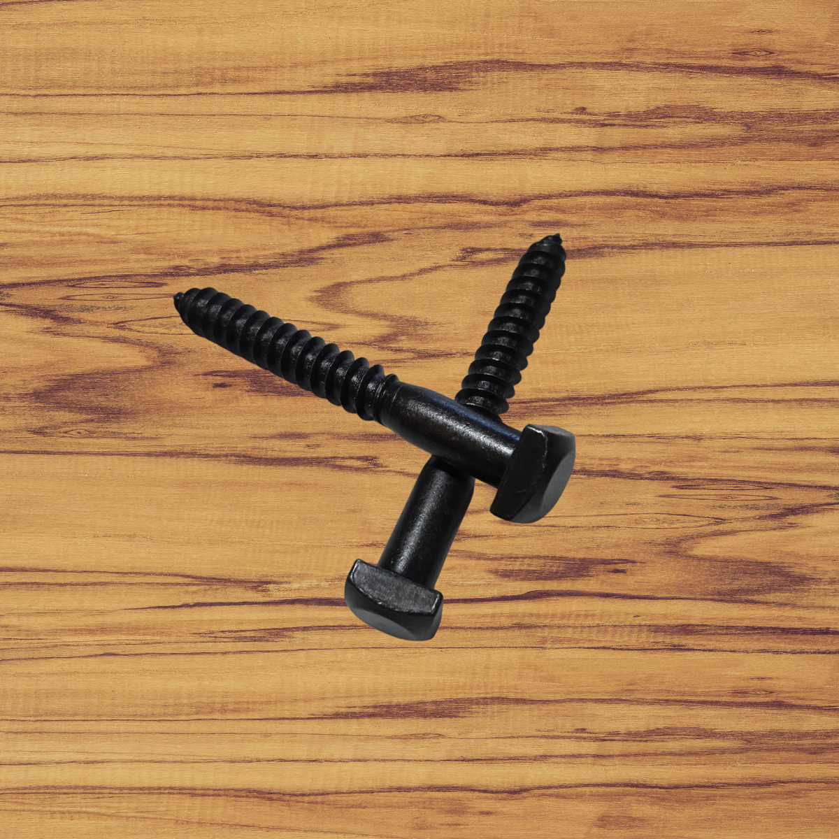 1/2" Dia. Smooth Black Oxide Square Head Lag