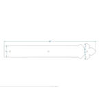 British Fleur De Lis Iron Garage Door Dummy Hinge Strap