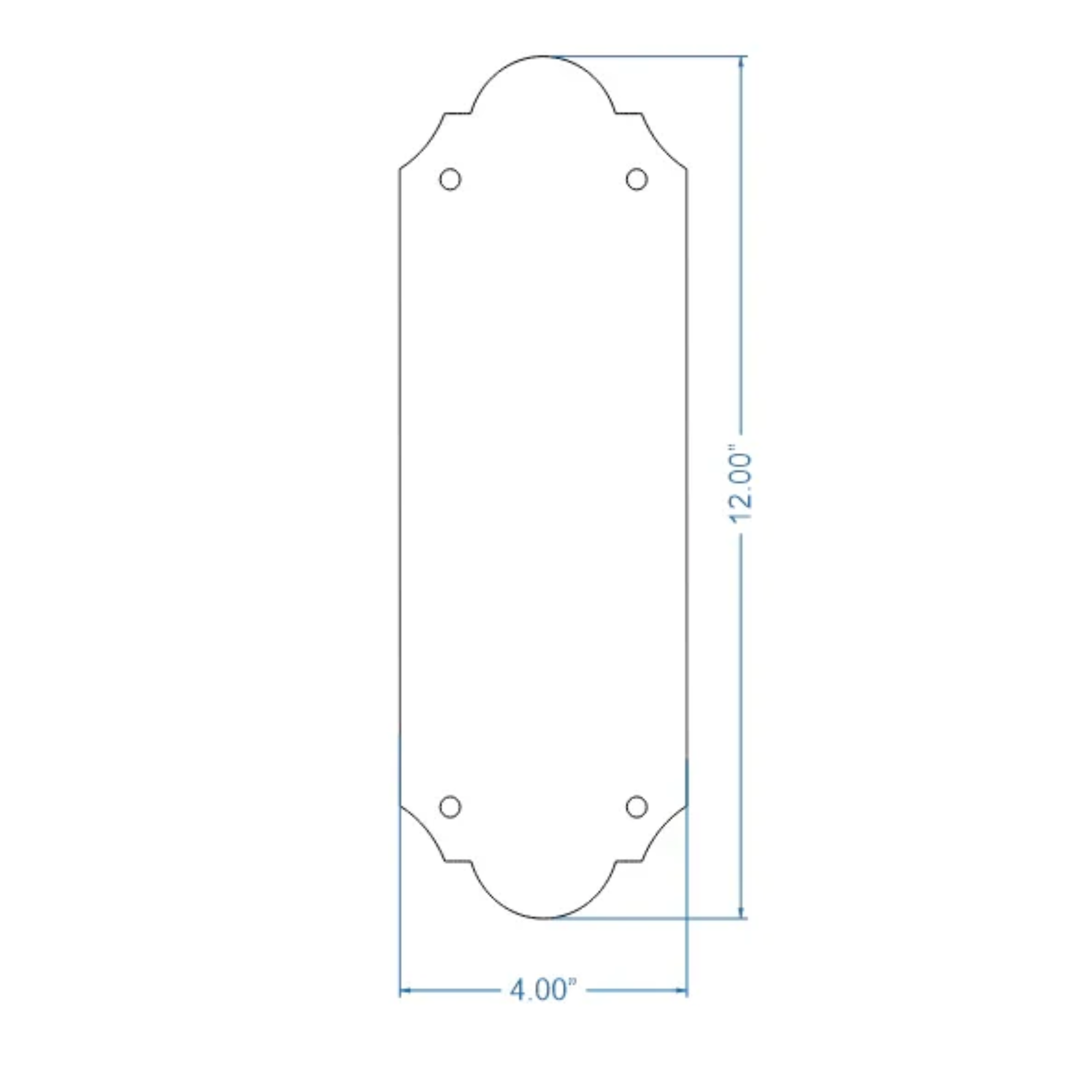Classic Iron Push Plate