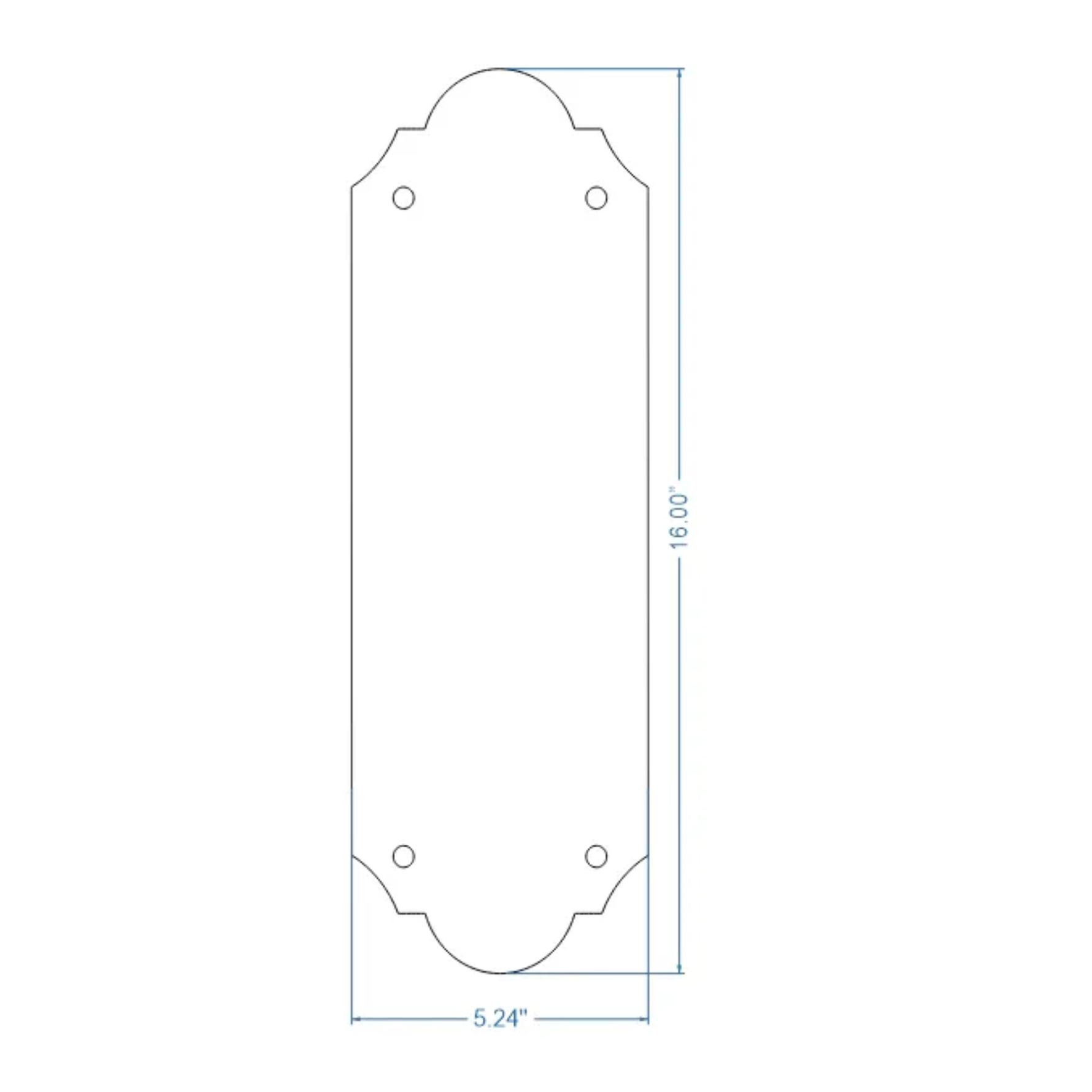 Classic Iron Push Plate