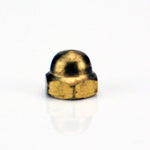 Cap Nut - Unfinished Brass - Threaded 8-32