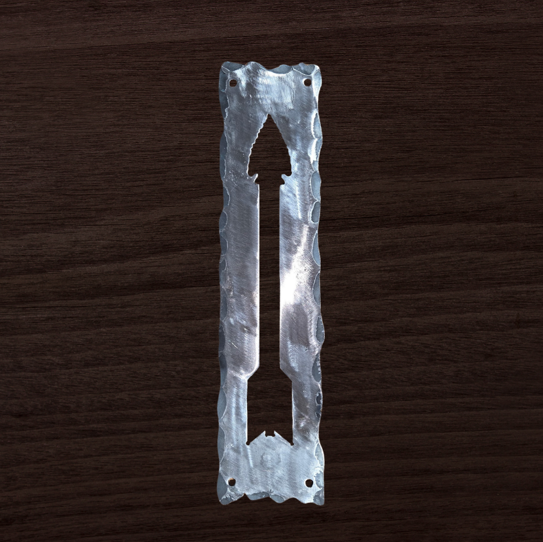 Authentic Arrowhead Iron Push Plate