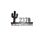 Custom Cactus Address Sign