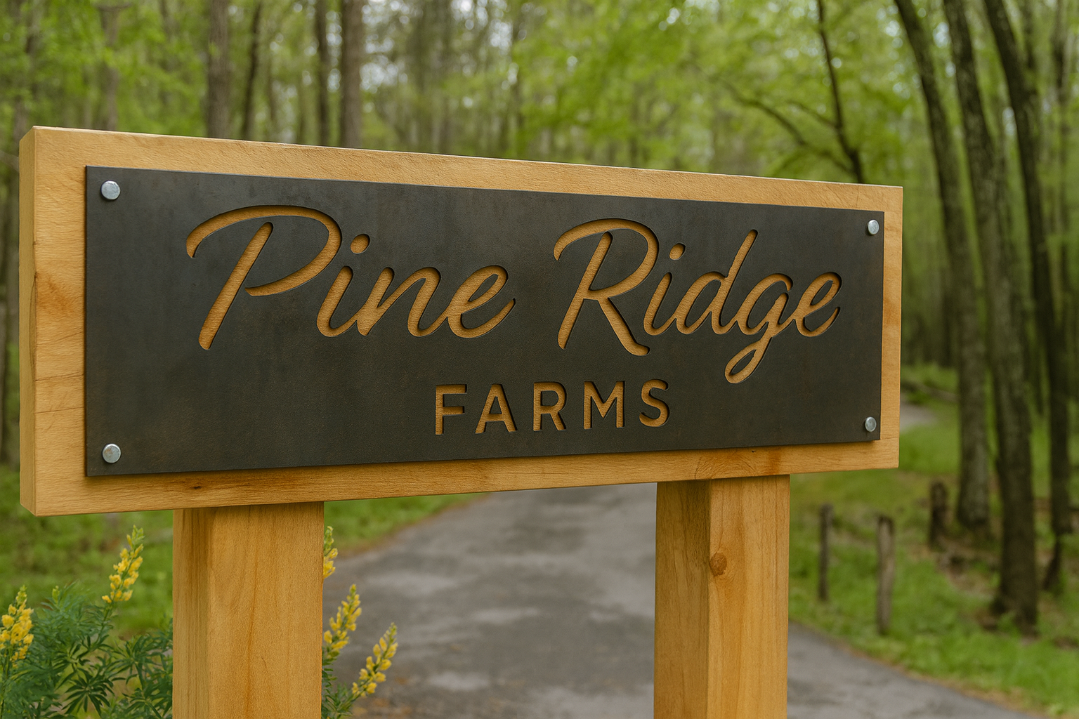 Custom Entry Sign - Rectangular