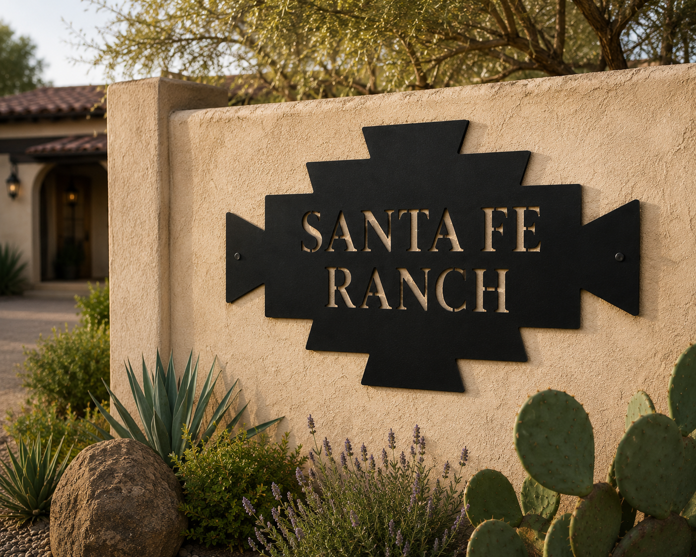 Custom Entry Sign - Santa Fe Ranch