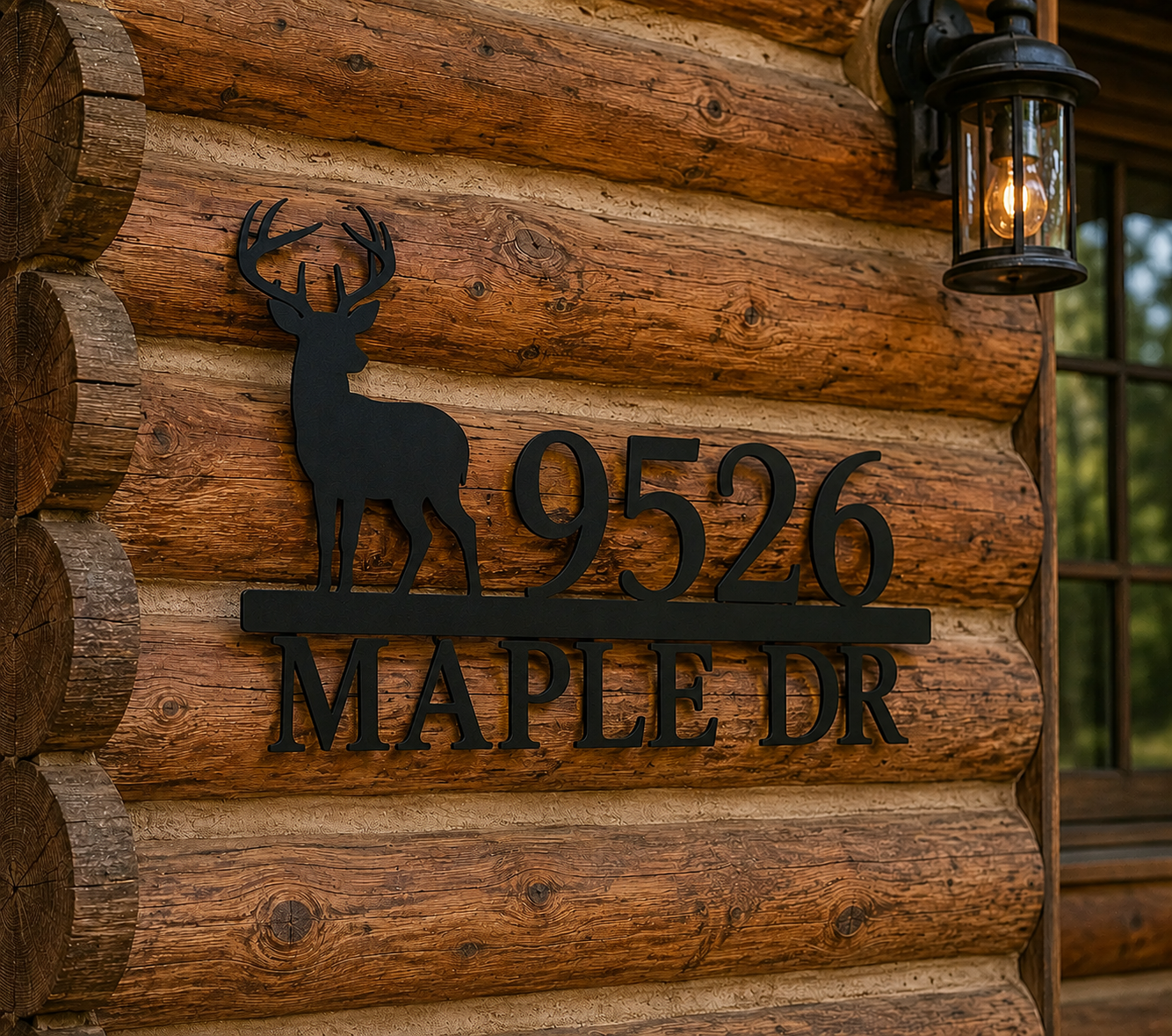 Buck Address Sign