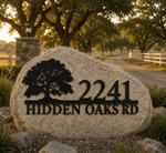 Oak Tree Address Sign