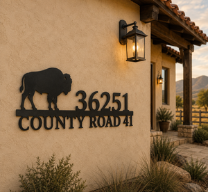 Buffalo Address Sign - 18"