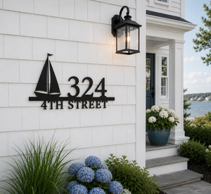 Sail Boat Address Sign - 18"